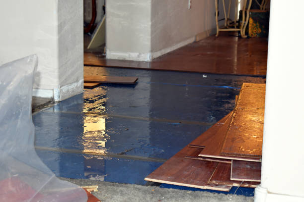 Professional Emergency Water Damage Restoration technician working in Maysville, OK